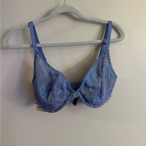 Victoria’s Secret Blue Lace Underwire Bra 36DDD